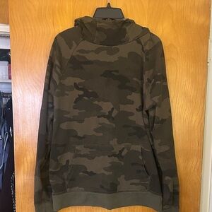 Express Camo Hoodie in Olive and Dark Green